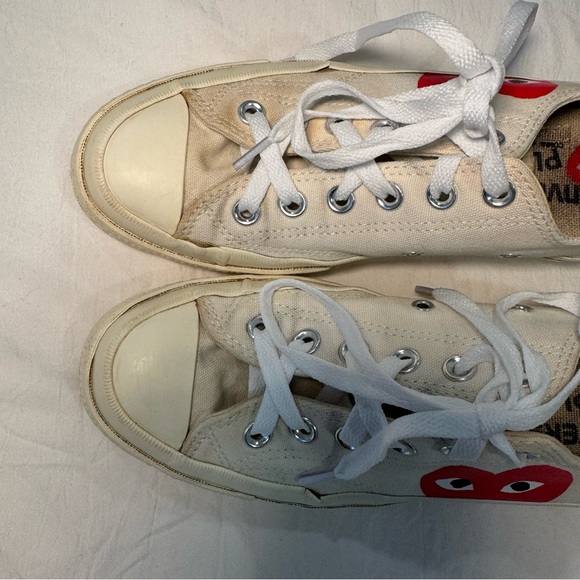 Converse Comme des Garçons‎ Play Cream Play Sneakers | Women's 7 - Picture 6 of 8